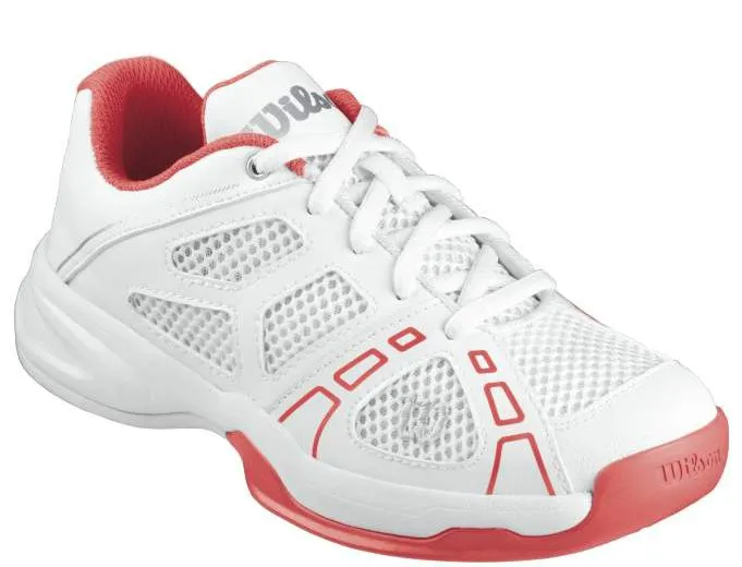  Wilson Rush Pro Junior 2 - white/white/cherry