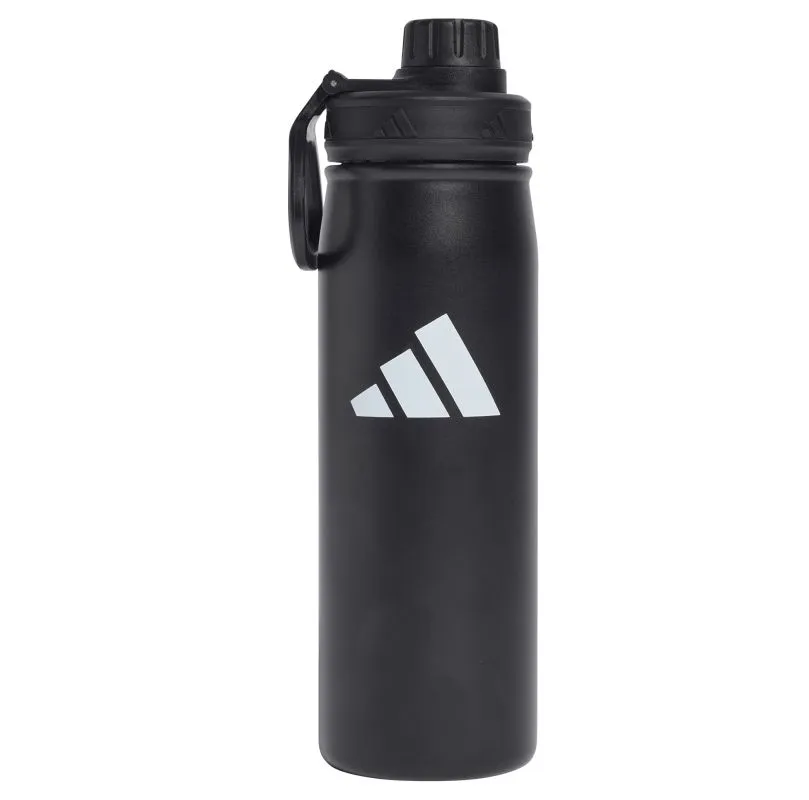 Adidas Metal Bottle Screw Top 600ml - black/black Adidas Metal Bottle Screw Top 600ml - black/black