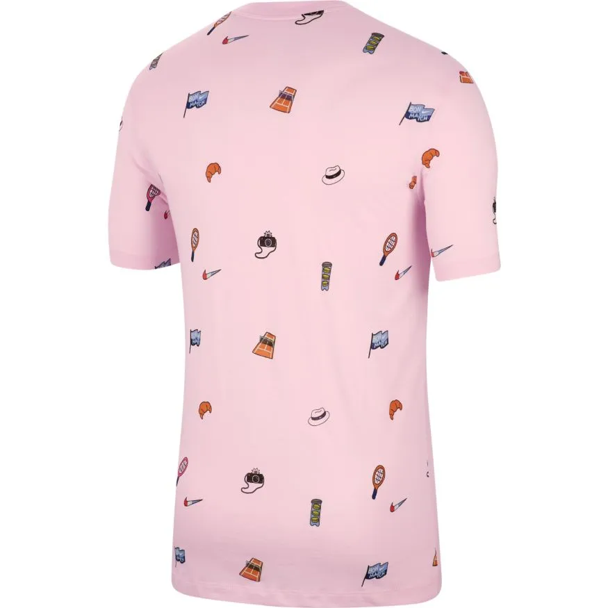Nike Court Tee Roland Garros - pink foam