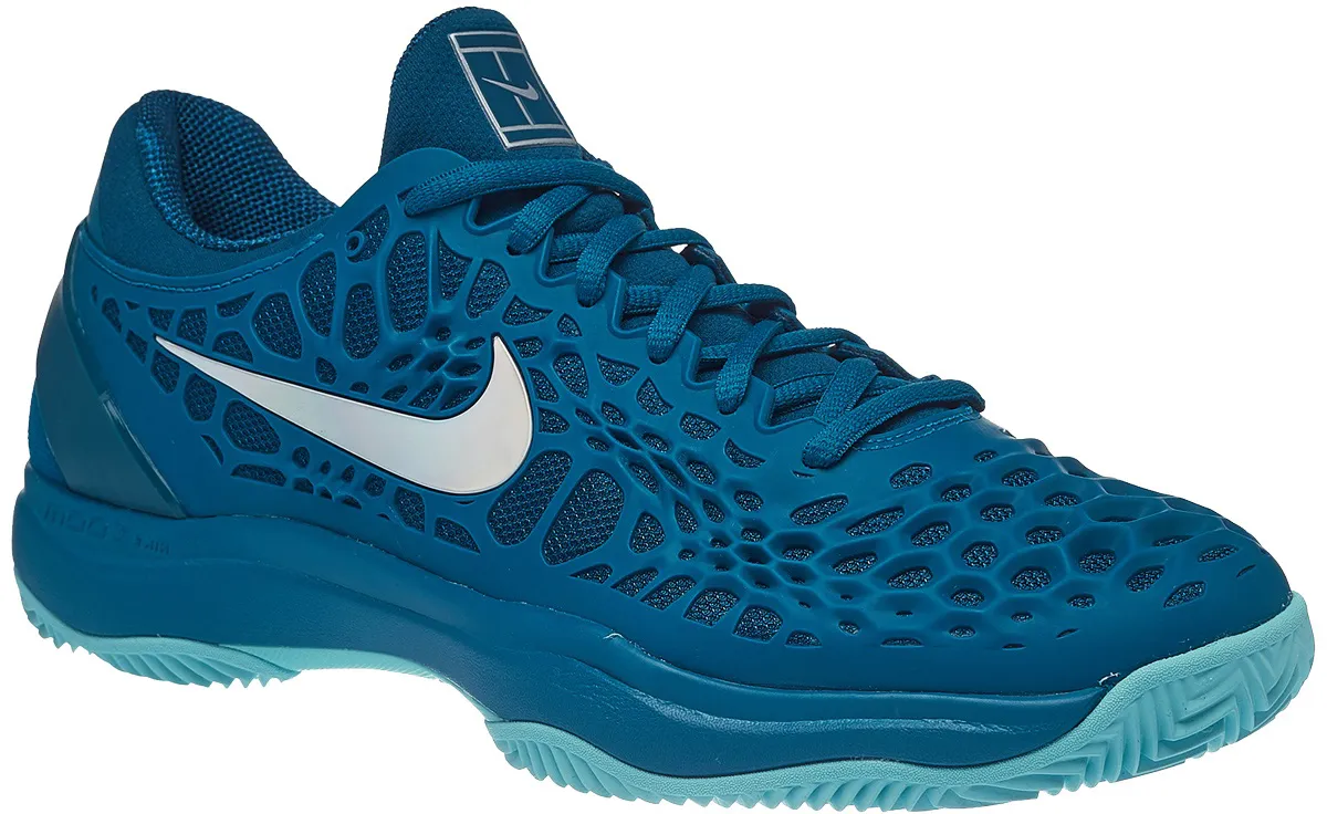 Nike Air Zoom Cage 3 Clay Jr - green abyss/metallic silver