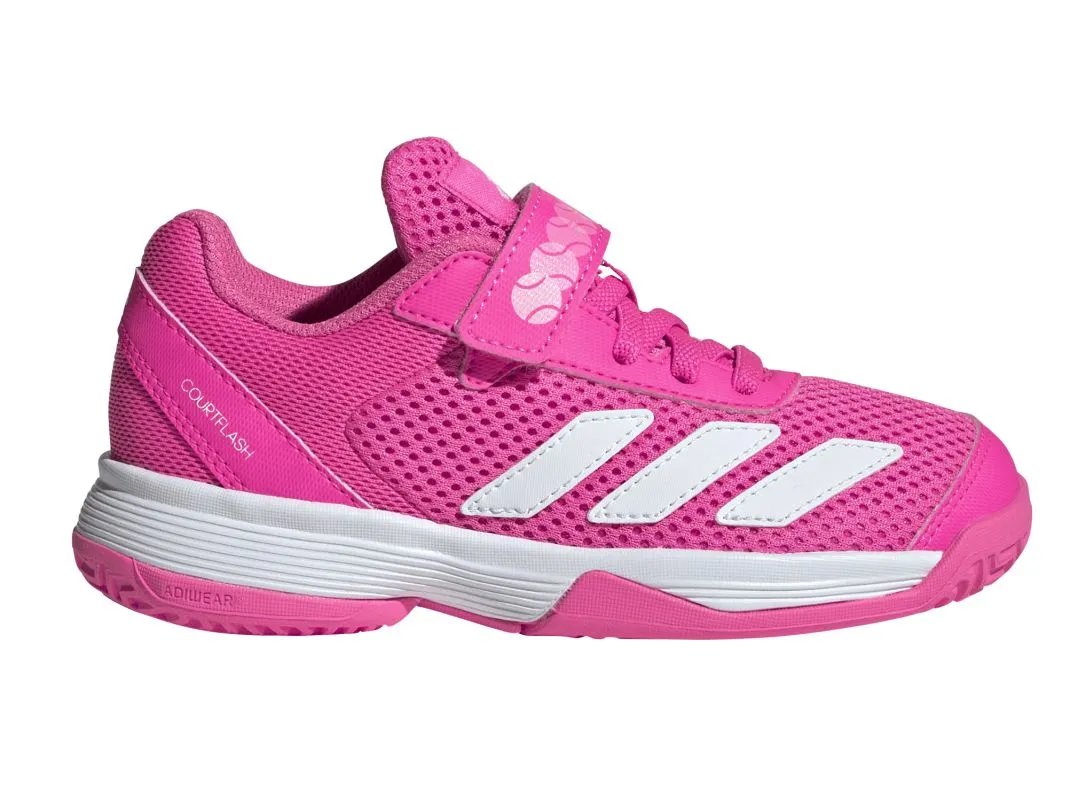 Adidas Courtflash K - lucid pink/cloud white/lucid pink Adidas Courtflash K - lucid pink/cloud white/lucid pink
