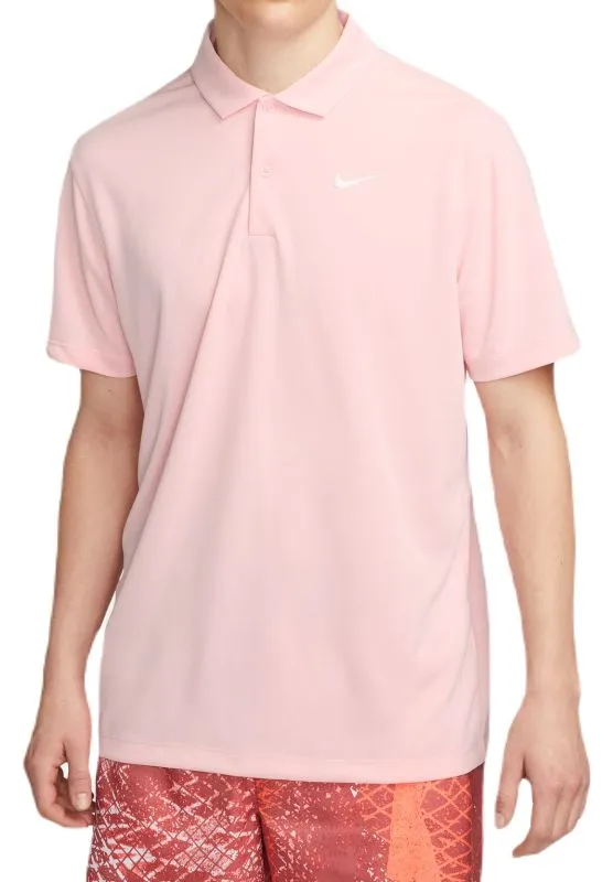 Nike Court Dri-Fit Solid Polo - pink bloom/white
