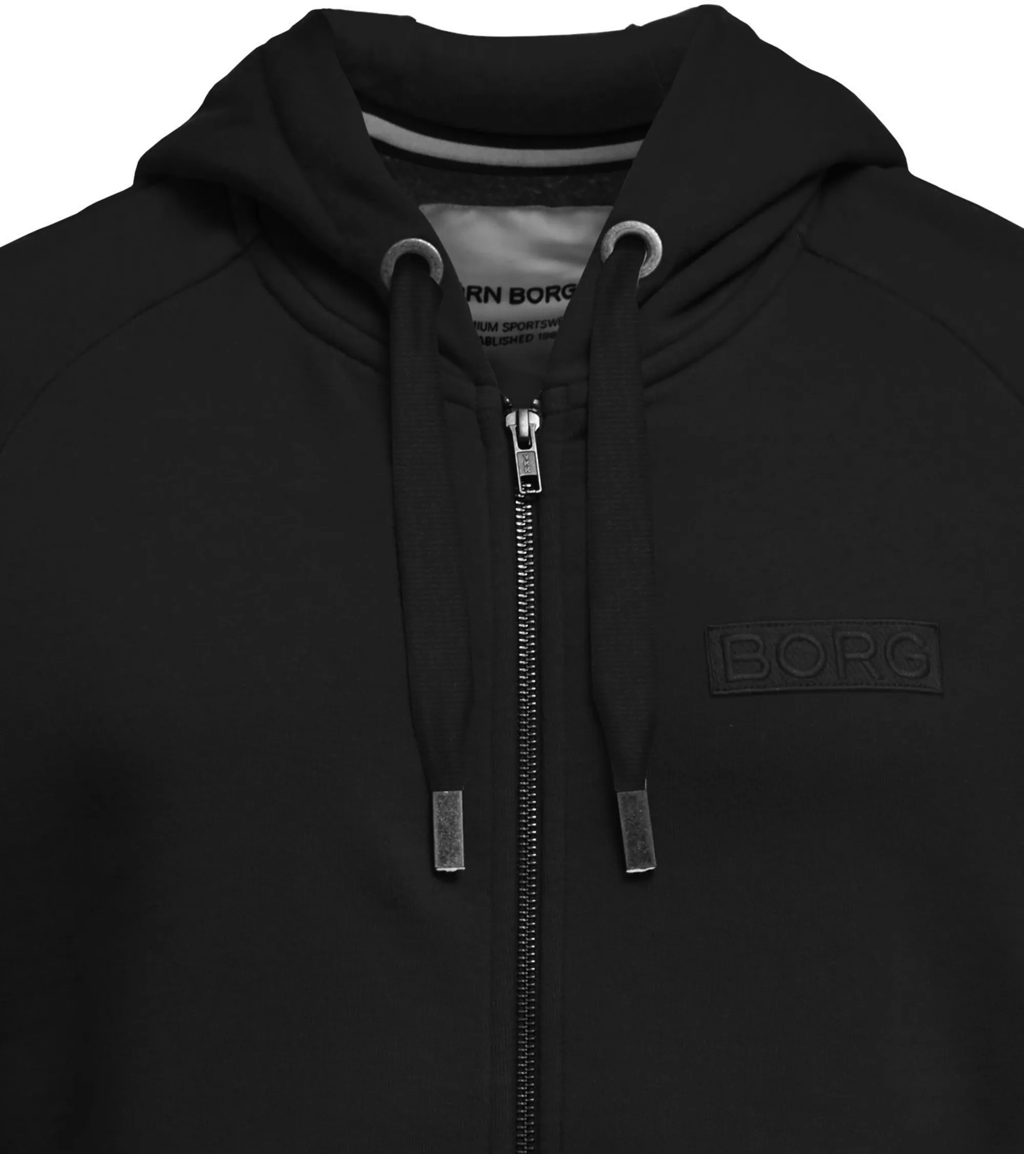 Björn Borg Zip Hood Borg Sport - black beauty