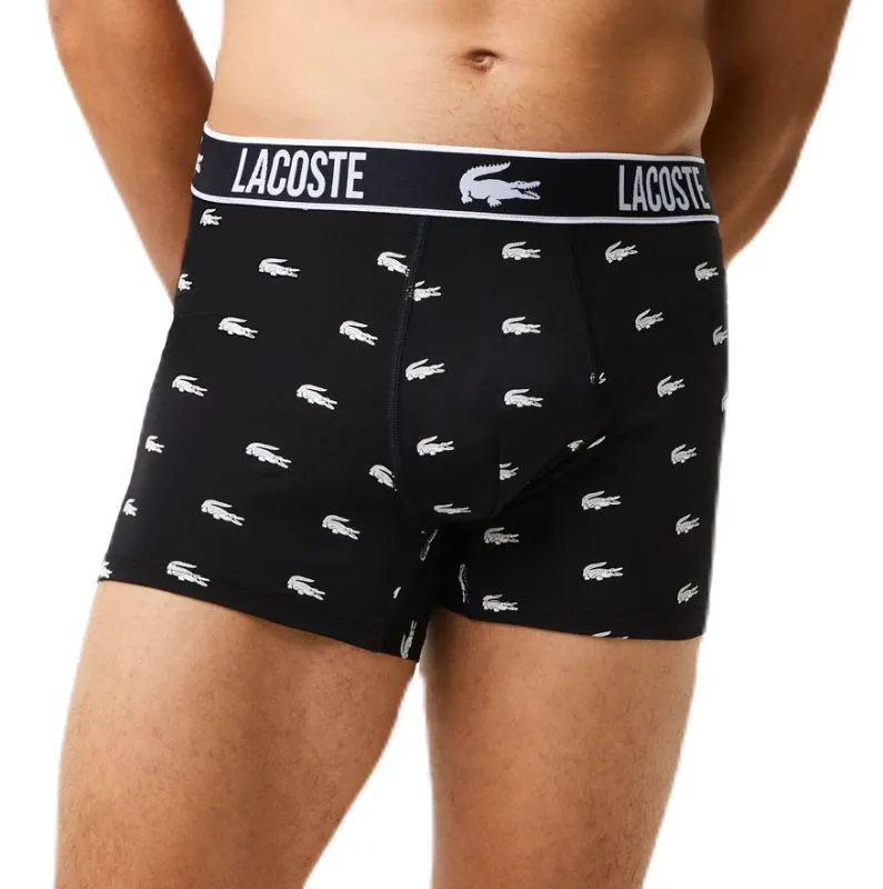 Lacoste Recycled Polyester Jersey Trunk 3P - black