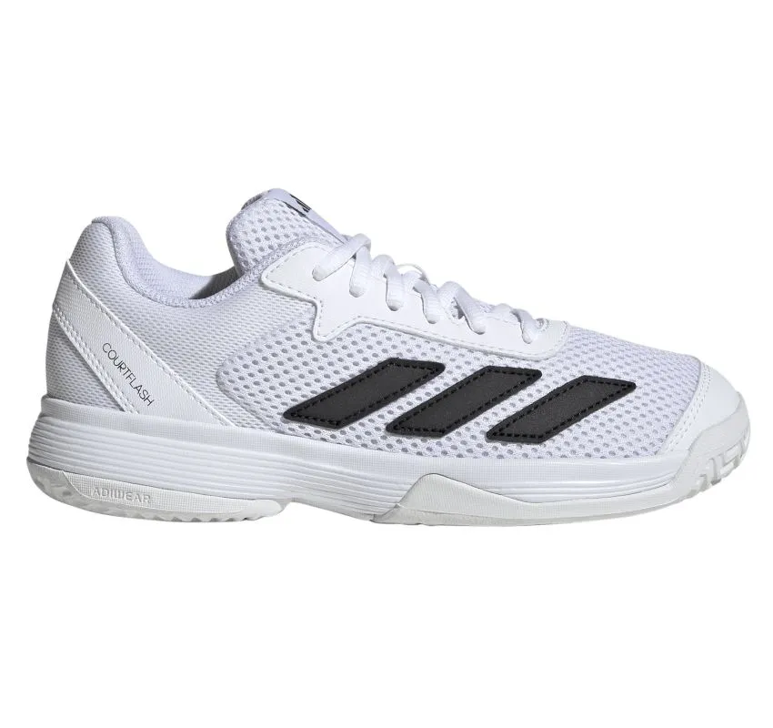 Adidas Courtflash K - cloud white/core black/cloud white