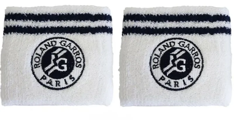 Roland Garros Wristbands - white