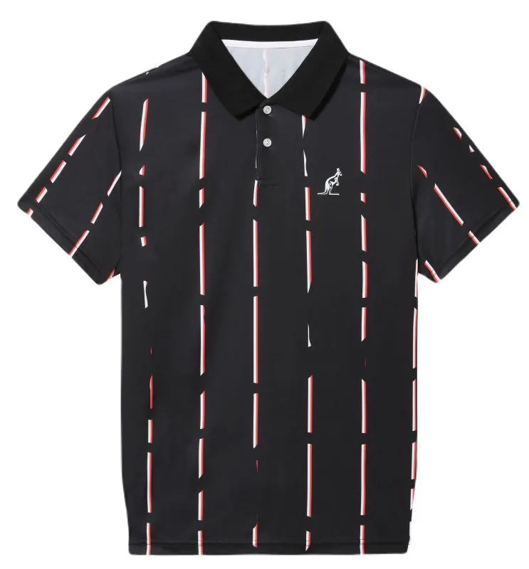 Australian Ace Polo Shirt With Stripes - nero