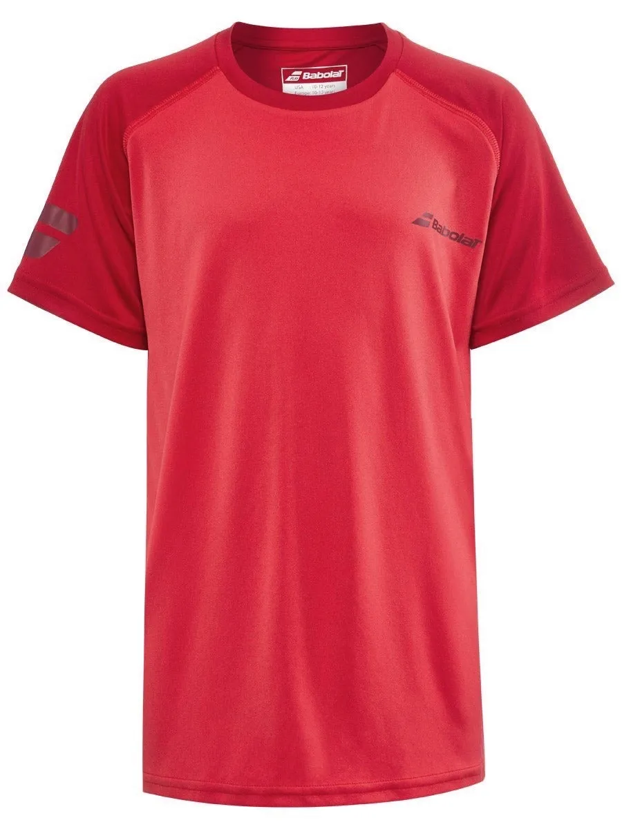 Babolat Play Crew Neck Tee Boy - tomato red
