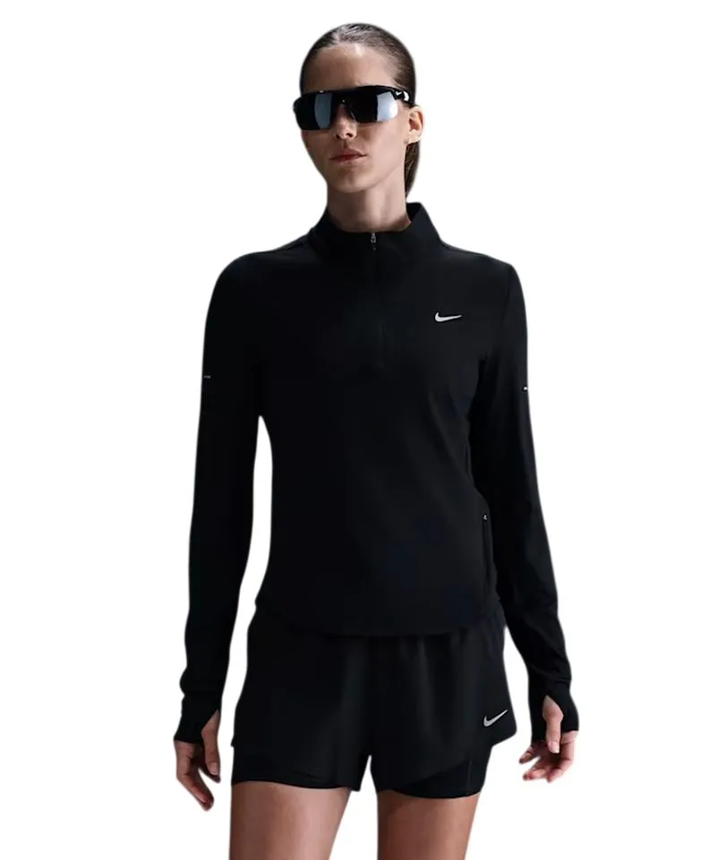 Nike Dri-Fit Swift UV 1/4-Zip Running Top - black