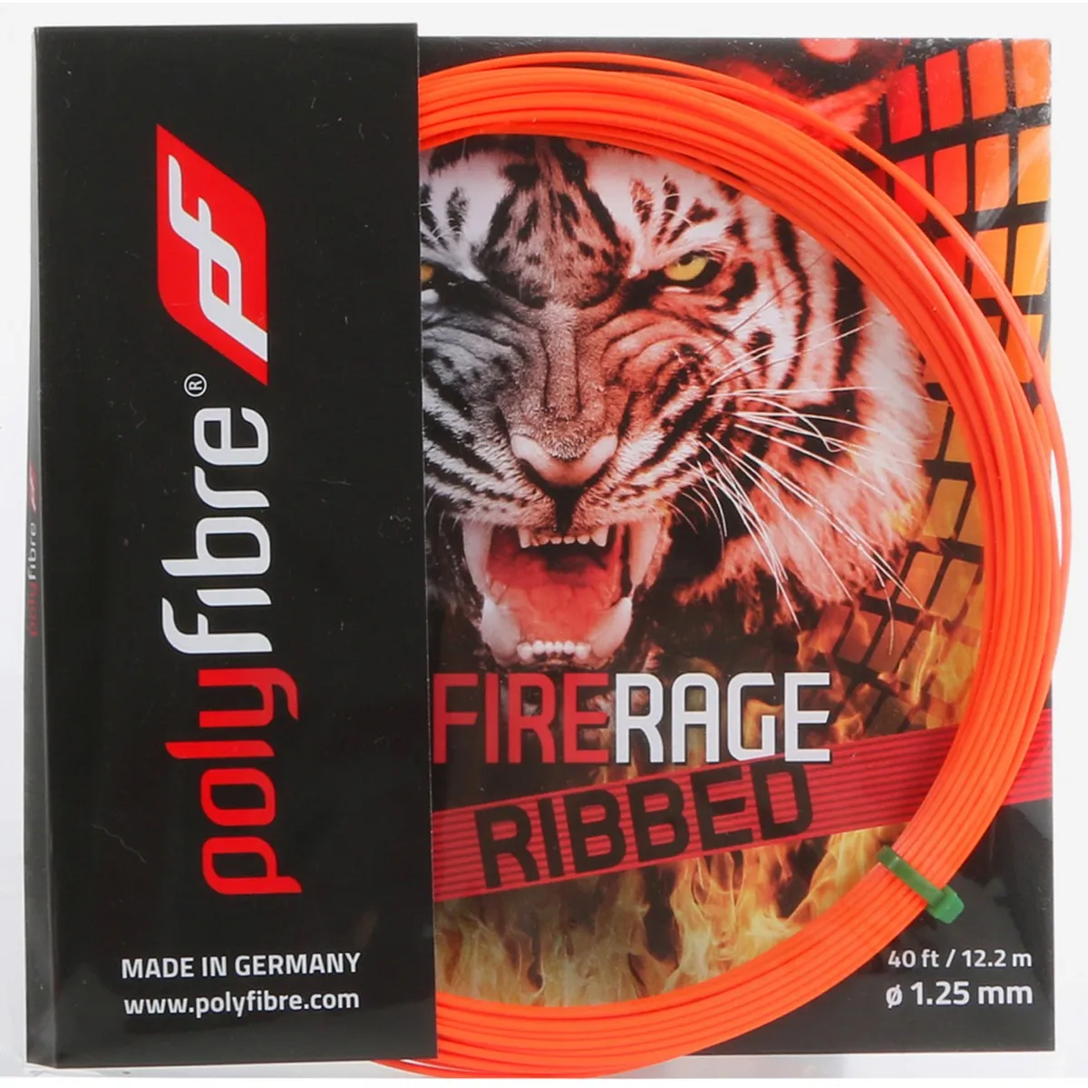 Polyfibre Fire Rage Ribbed (12,2 m) - orange