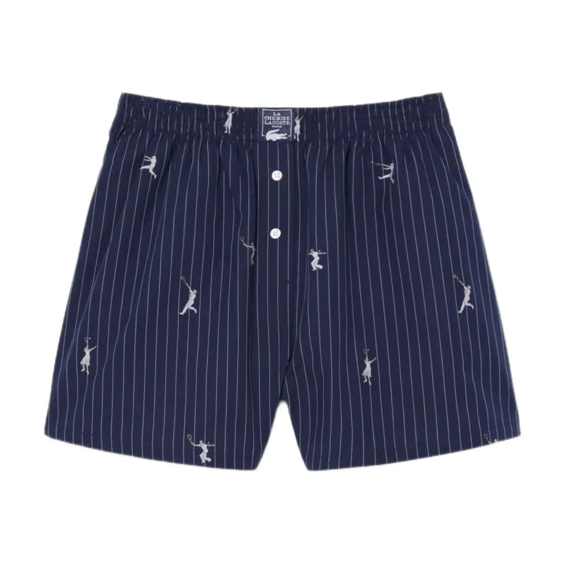 Lacoste Cotton Poplin Boxer - navy blue/white Lacoste Cotton Poplin Boxer - navy blue/white