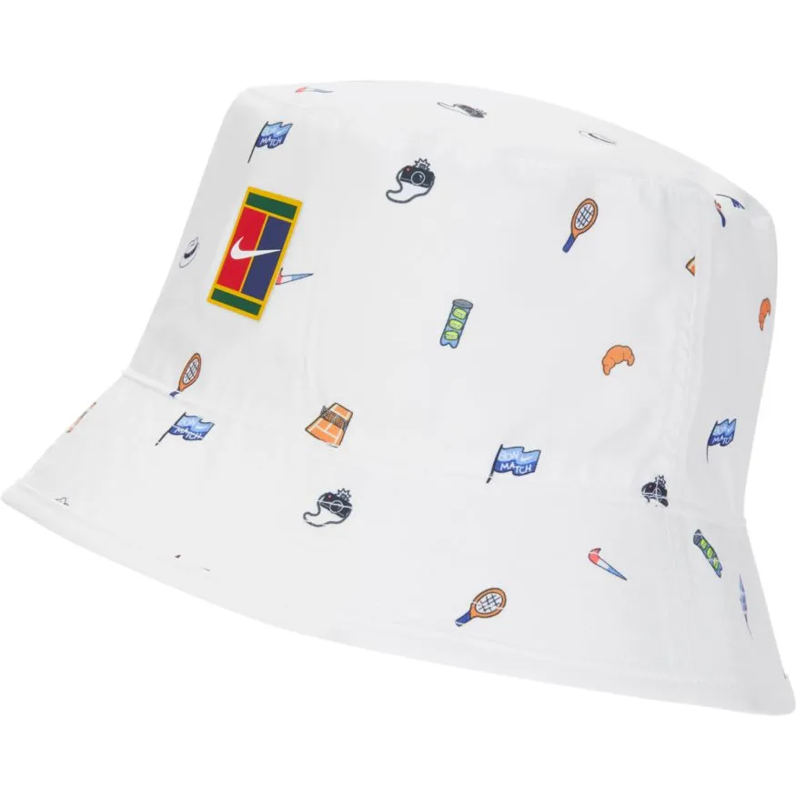 Nike Bucket Roland Garros AOP - white