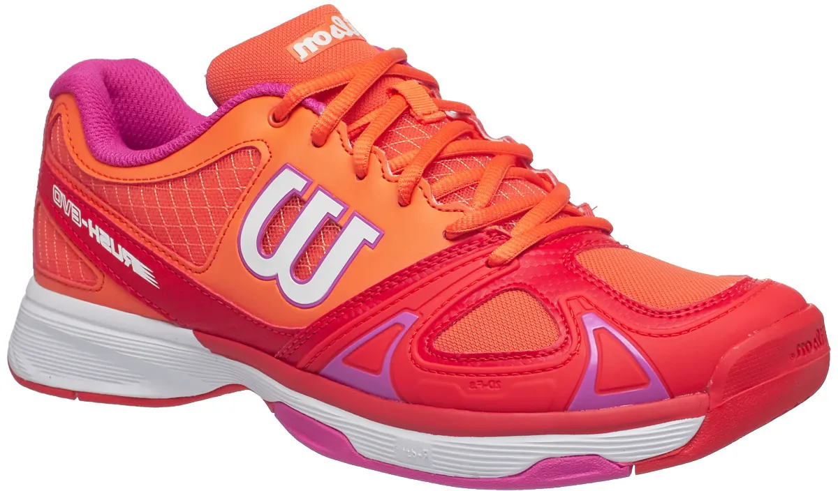 Wilson Rush Evo W - nasturtium/fiery red/rose violet