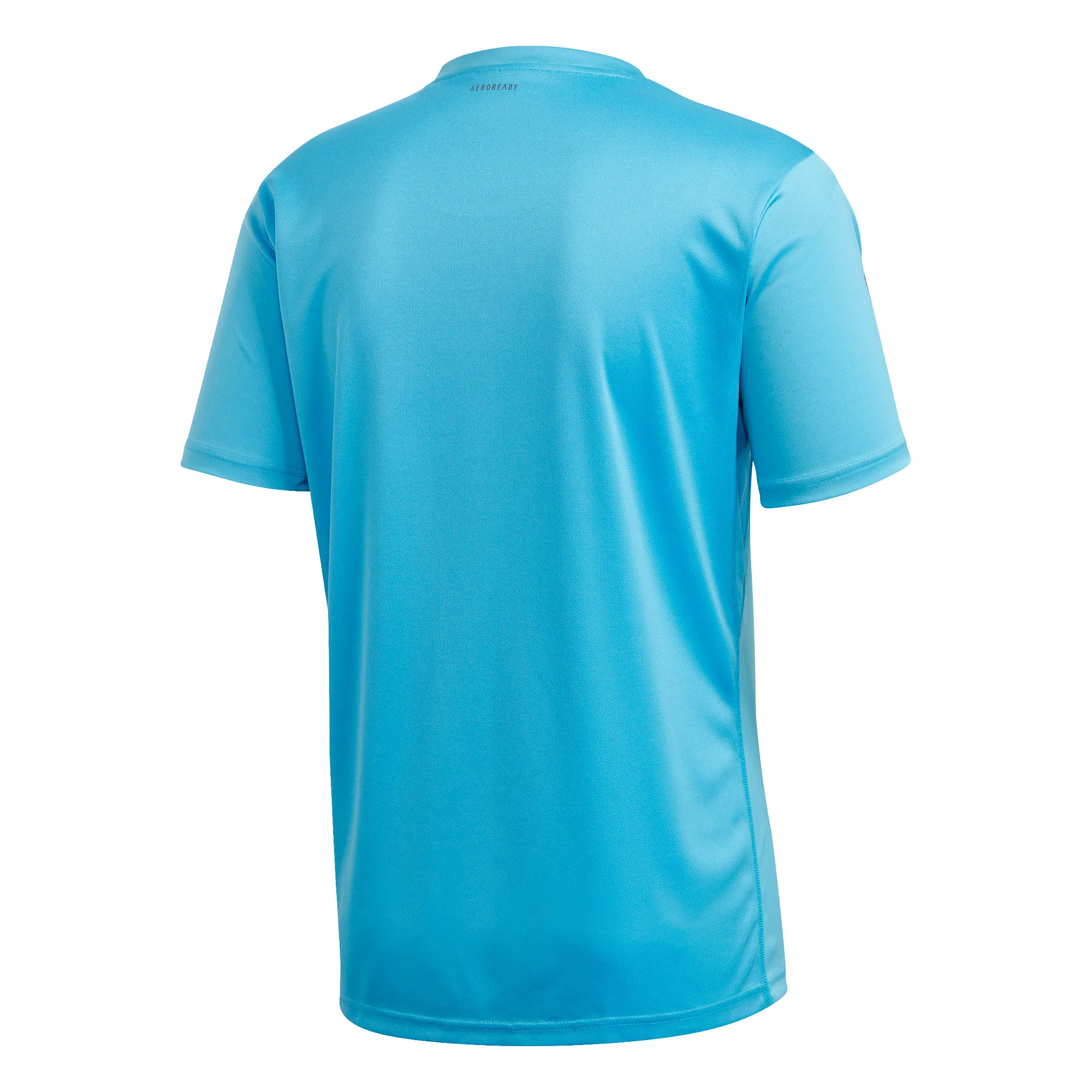 Adidas Club 3 Stripe Tee - fresh splash/grey six