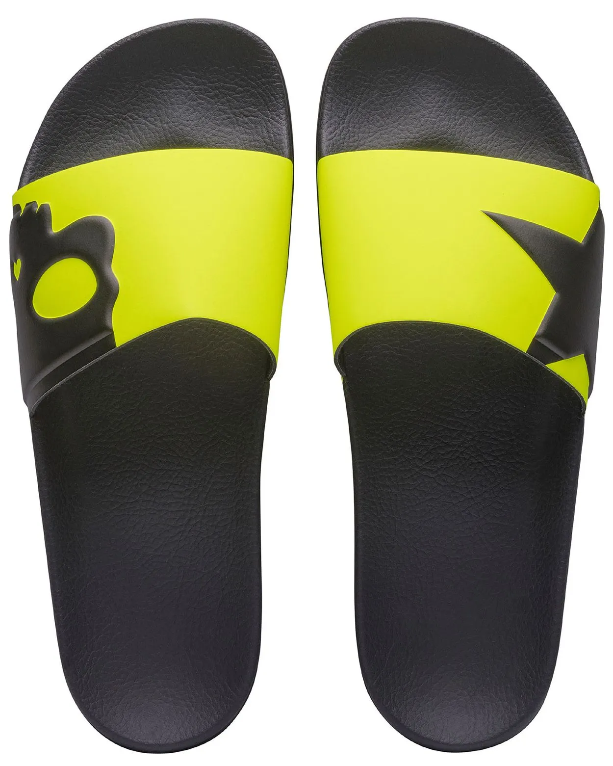Hydrogen Cyber Slippers - black/yellow fluo