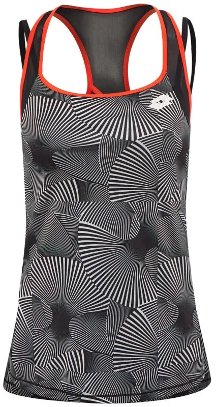 Lotto Tennis Tech Tank Printed - brilliant white
