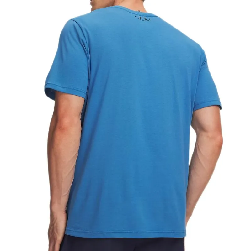 Under Armour Left Chest Logo Short Sleeve - aegean blue/black