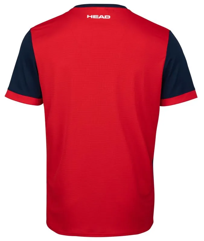 Head Davies T-Shirt M - red/dark blue