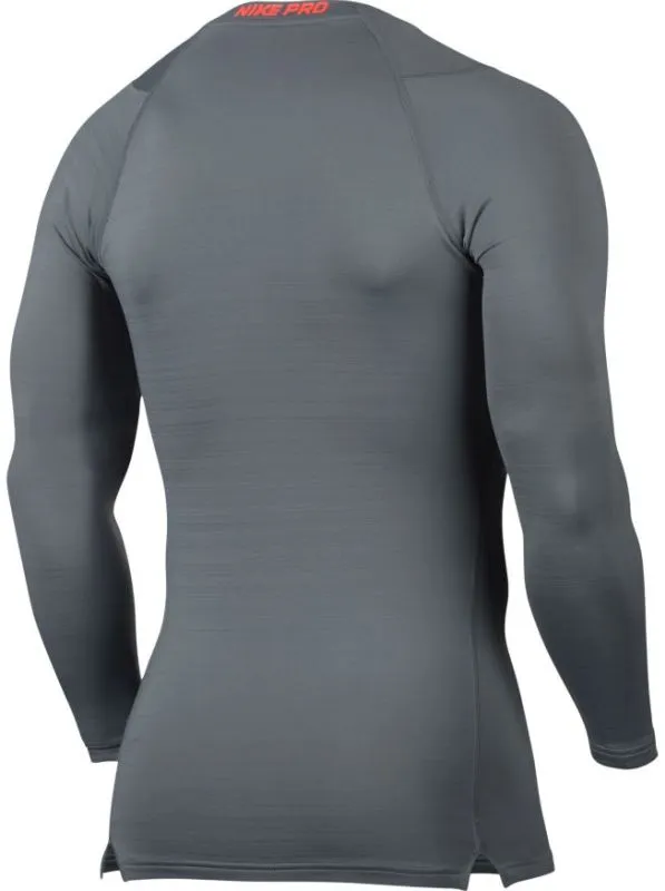 nike-pro-warm-top-ls-comp-cool-grey-hyper-crimson-black-2 Nike Pro Warm Top LS Comp - cool grey/hyper crimson/black