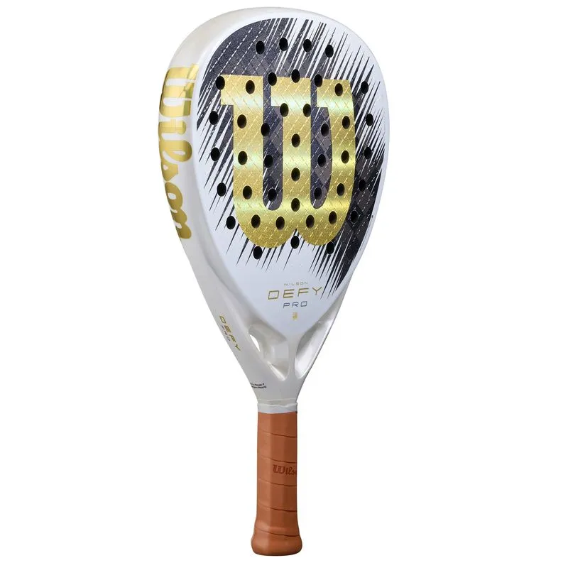 Wilson Defy Pro V1 SE Padel - white/gold