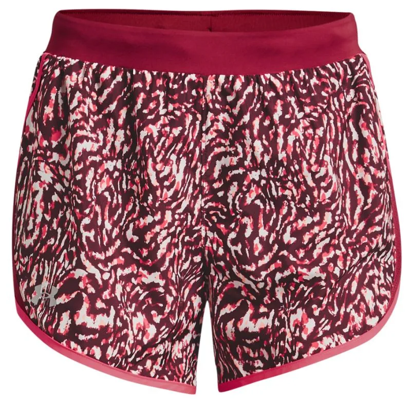 Under Armour Women's Under Armour Fly By 2.0 Printed Short - black rose/penta pink