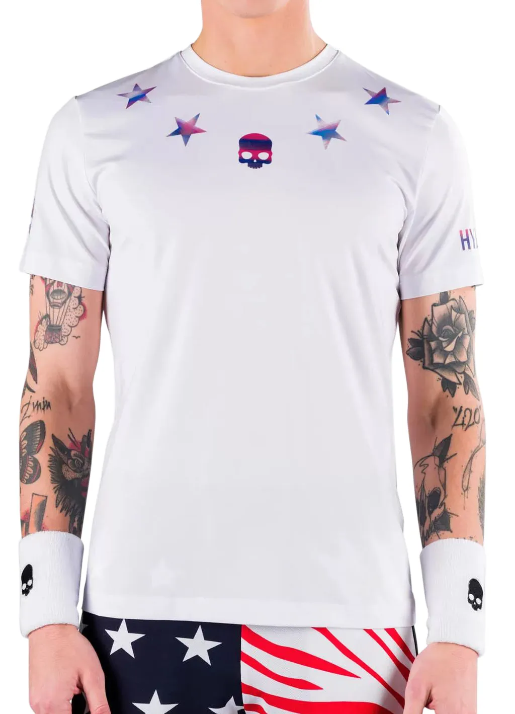 Hydrogen Star Tech Tee Man - white/blue Hydrogen Star Tech Tee Man - white/blue