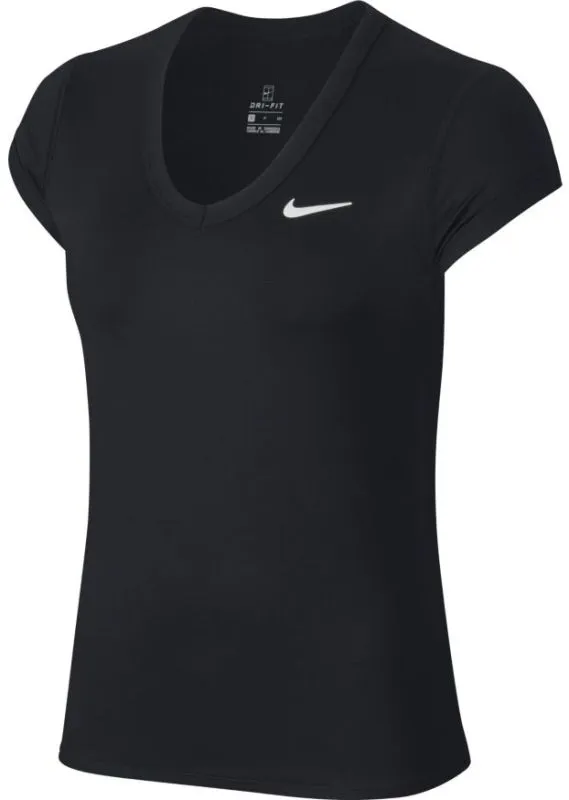 Nike Court Dry Top SS W - black/white
