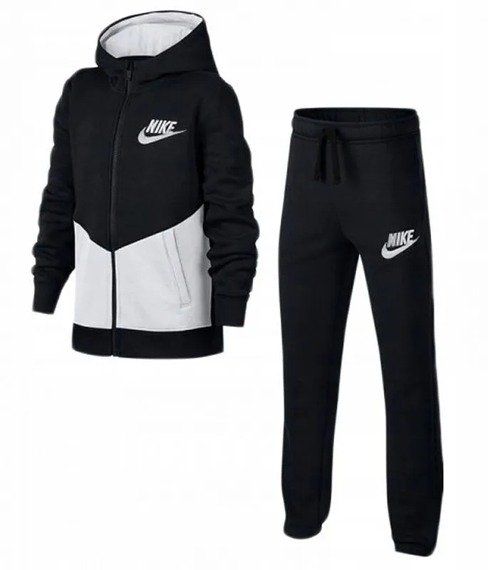 Nike NSW Core Tracksuit Play Futura NFS - black/white/white