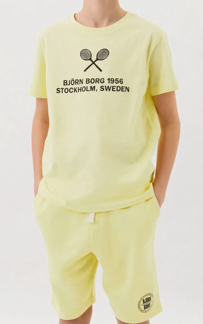 Björn Borg Tee Sport G - yellow pear
