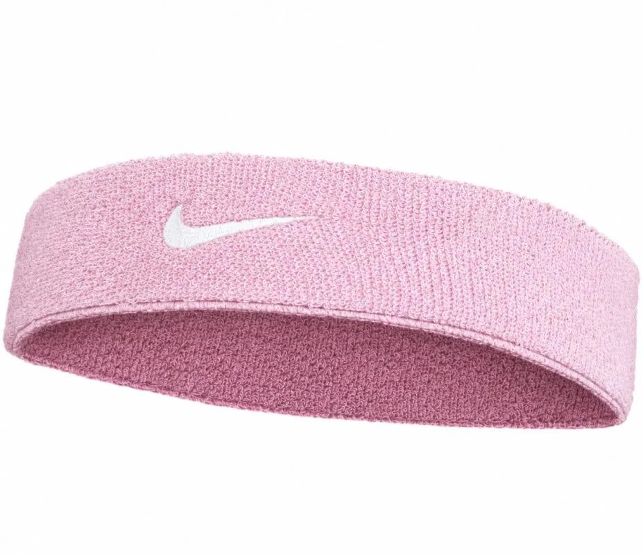 Nike Swoosh Reversible Headband - pink smoke/pink rise/white