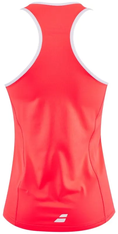 Babolat Core Crop Top Women - fluo strike/white/white