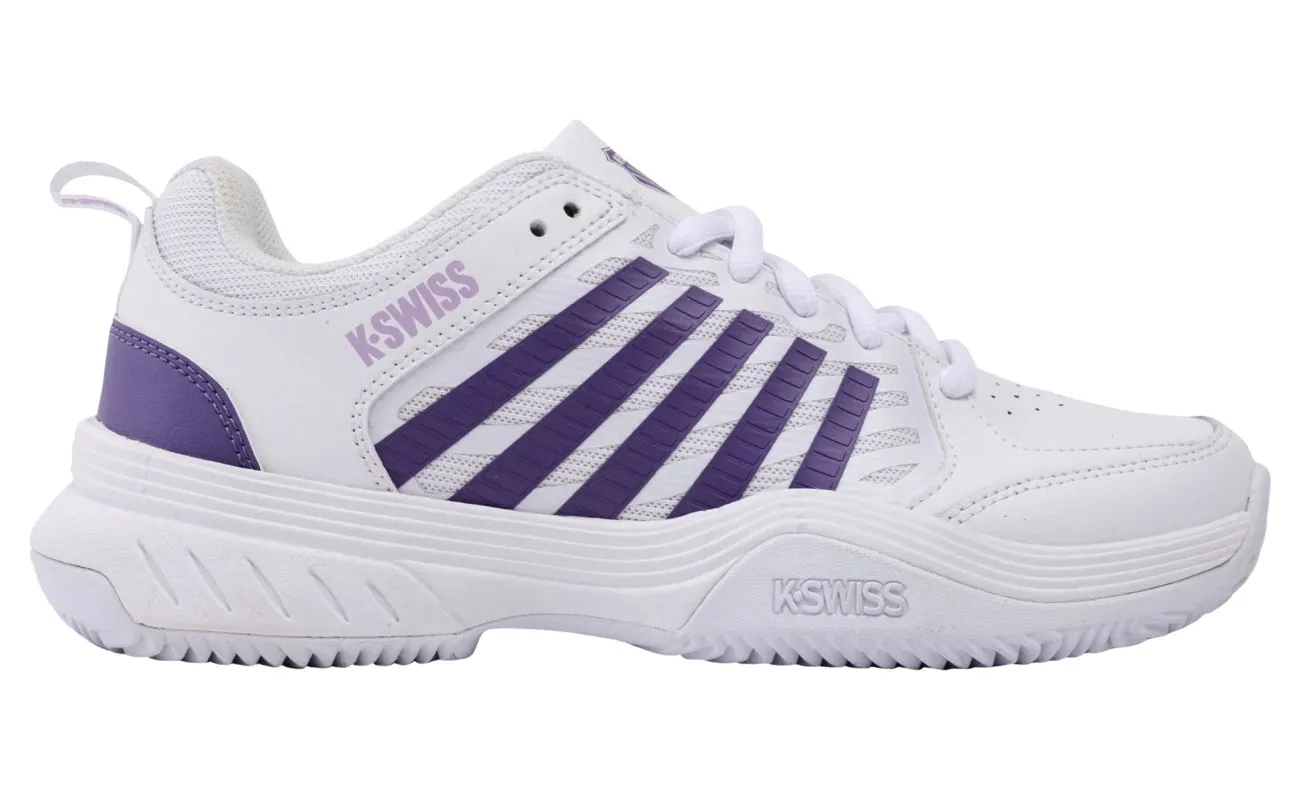 K-Swiss Court Express 2 Clay - white/purple haze/neon lavender