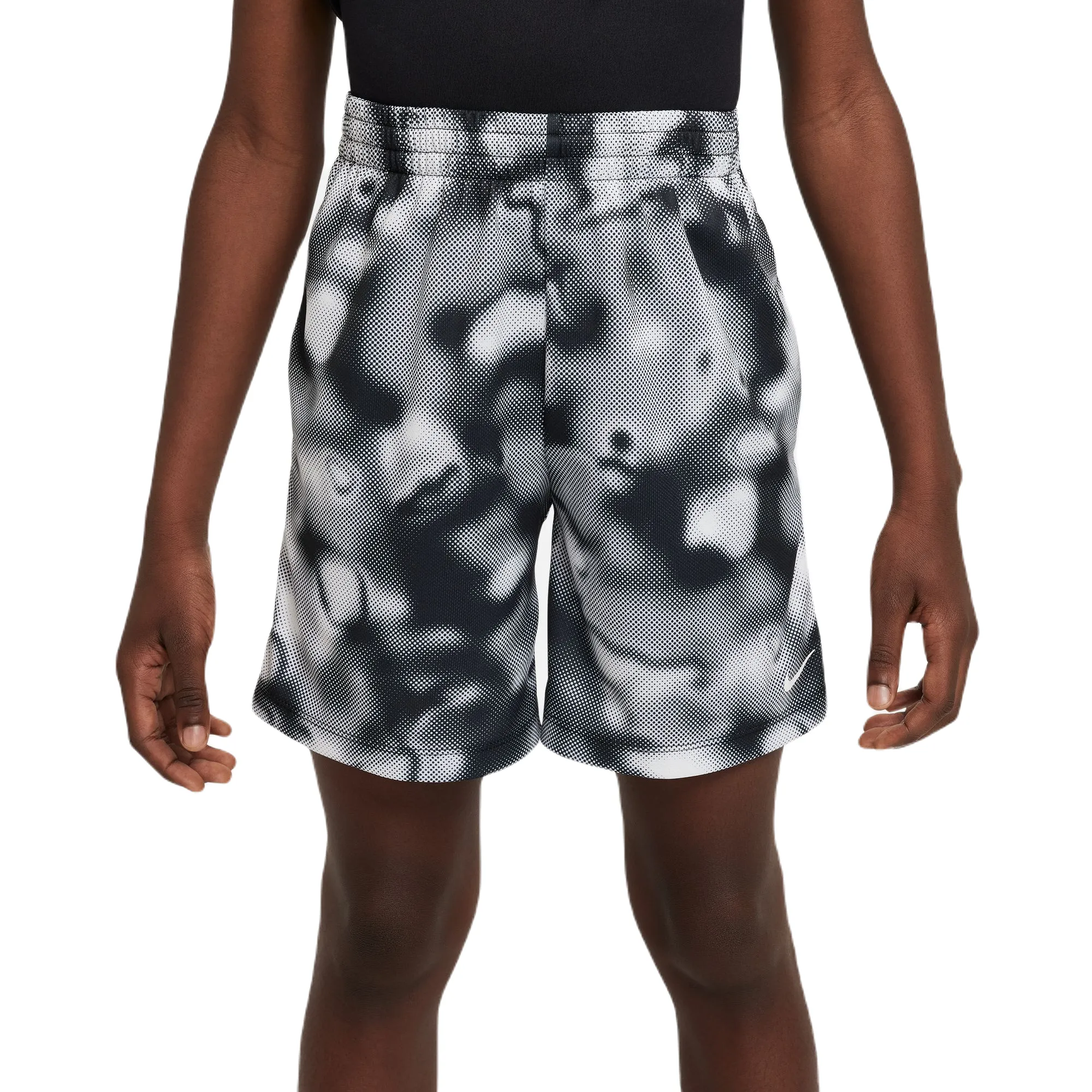 Nike Dri-Fit Multi+ Printed Training Shorts - black/white