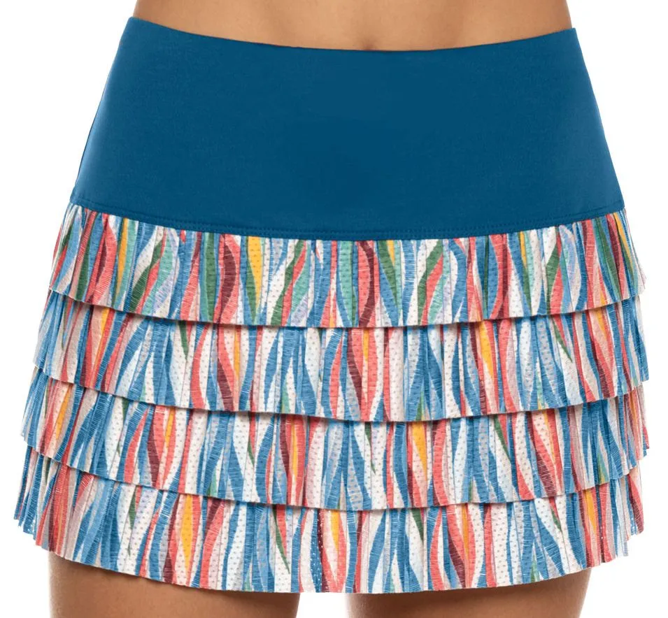 Lucky in Love A Stitch In Time Knit Happens Pleated Skirt Women - slate