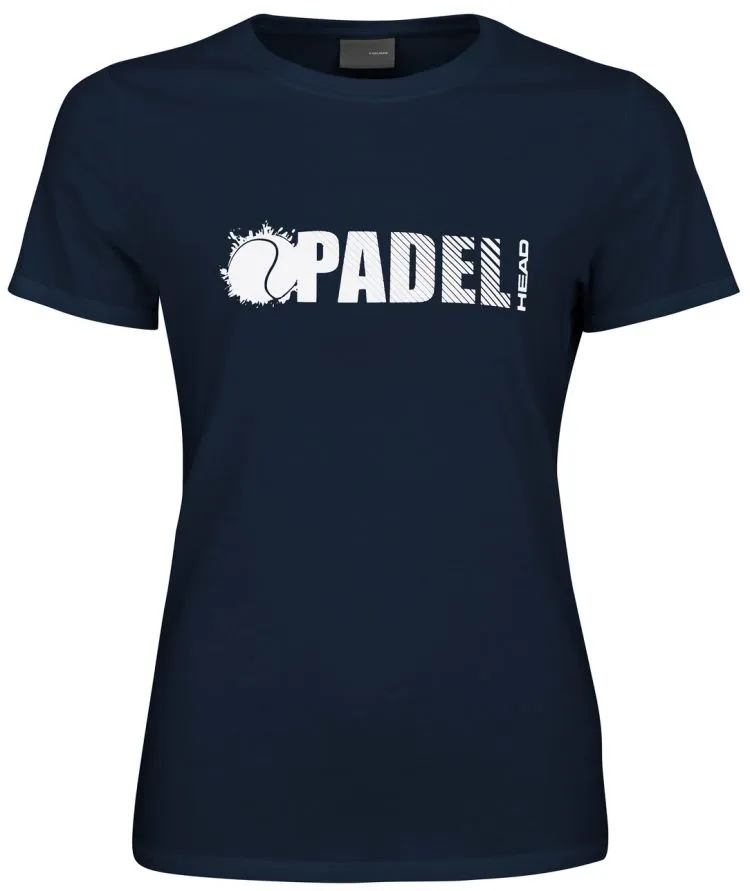 Head Padel Font T-Shirt W - dark blue