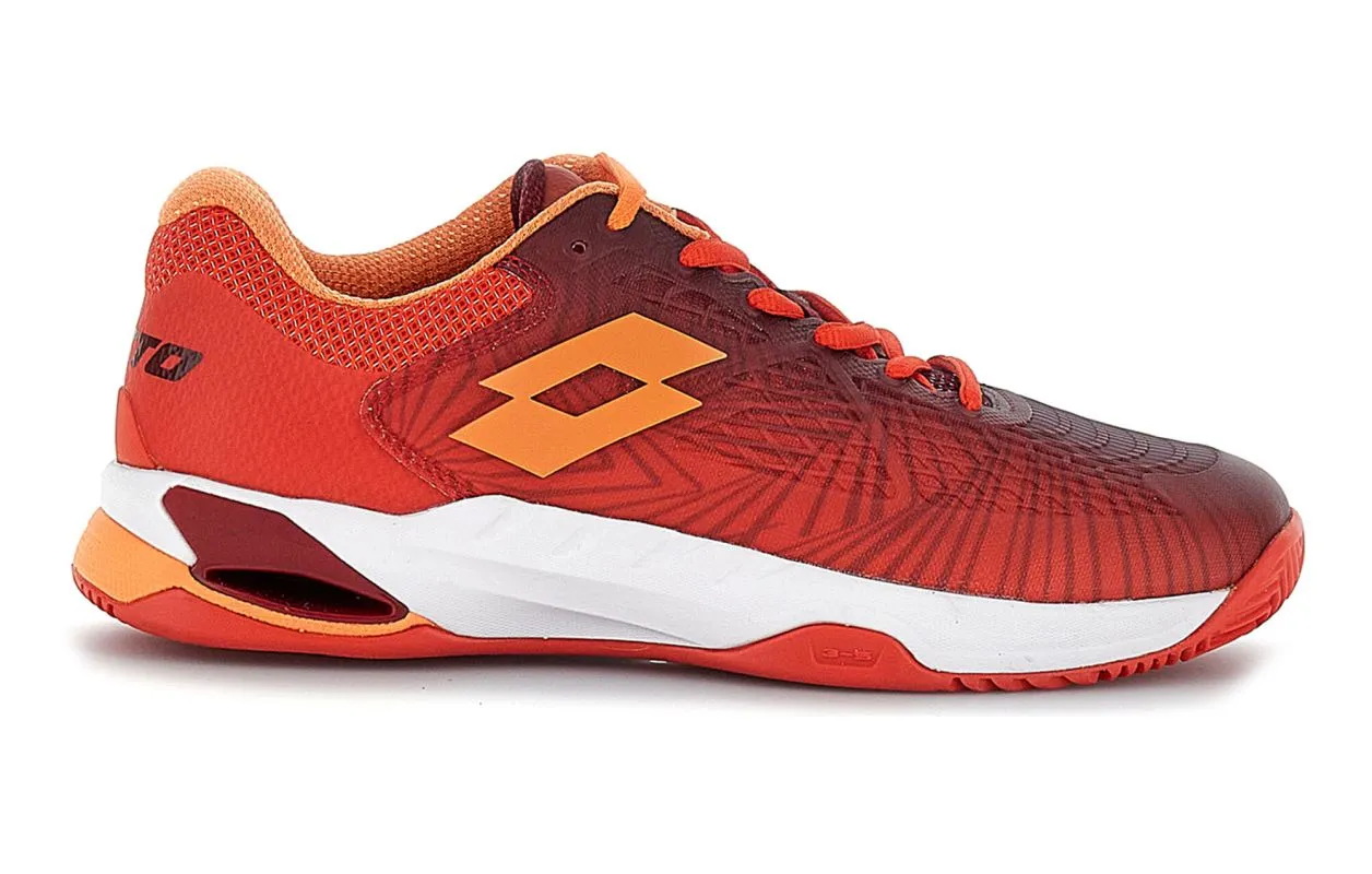 2189899ZC Lotto Mirage 100 II Clay - grenadine red/tawny red/nectarine