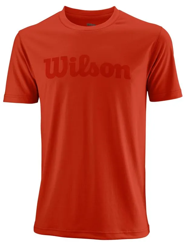 Wilson M Uwii Script Tech Tee - pro staff red