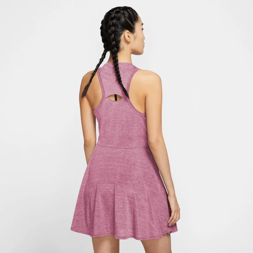 Nike Court Dri-Fit Advantage Dress W - elemental pink/white