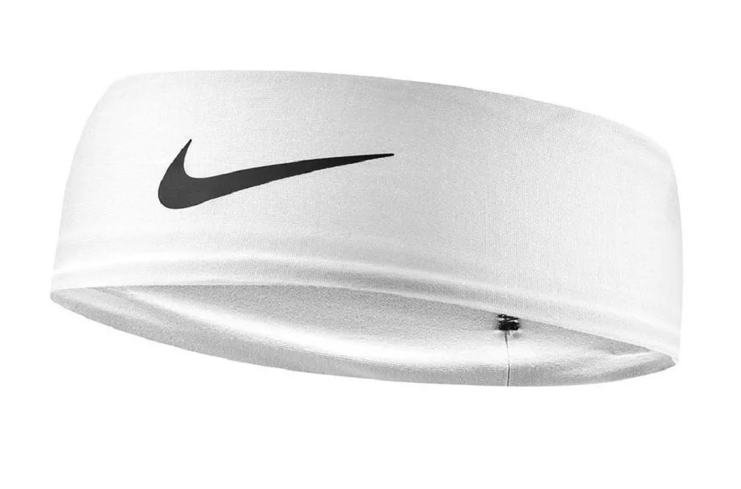 NikeFuryClassicHeadbandWhite Nike Dri-Fit Fury Classic