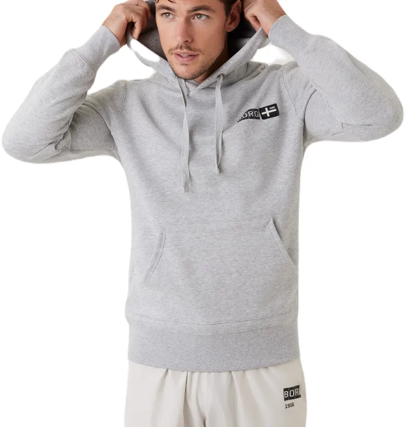 Björn Borg Sthlm Hoodie - light gray melange