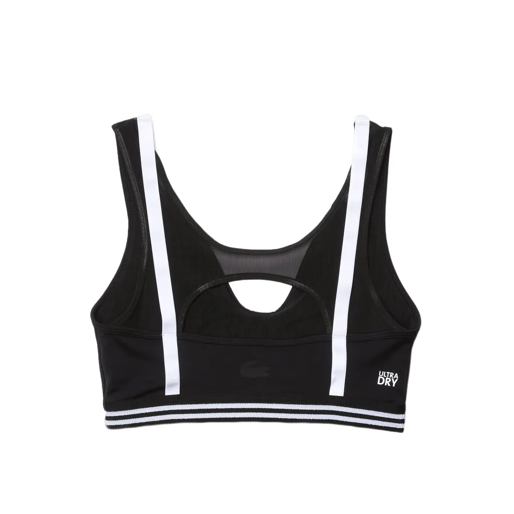 Lacoste Contrast Accents And Cut-Outs Sports - black/white/black