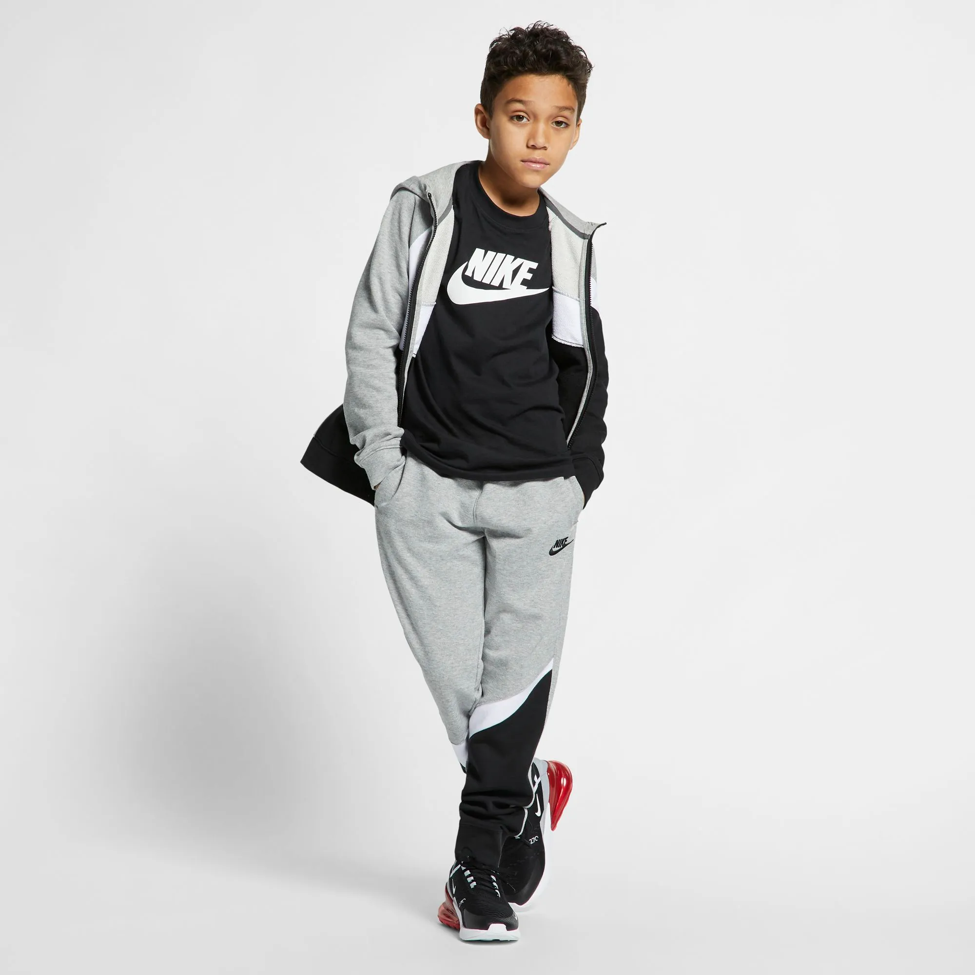 Nike Swoosh Tee Futura Icon TD - black/white