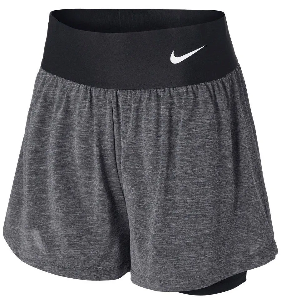 Nike Court Dri-Fit Advantage Short W - black/black heather/black/white
