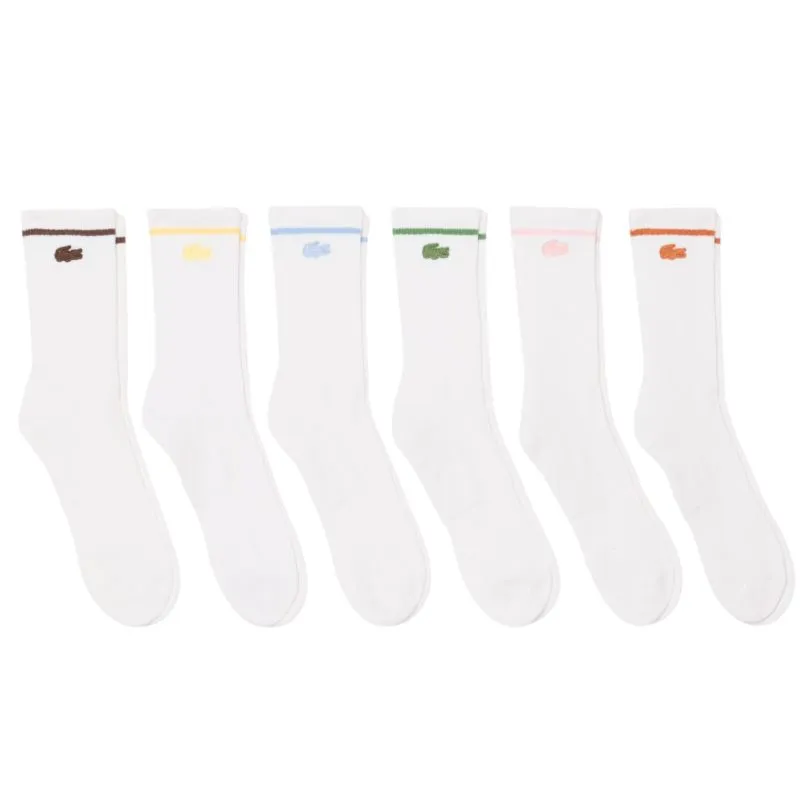 Lacoste Ribbed 6P - white Lacoste Ribbed 6P - white