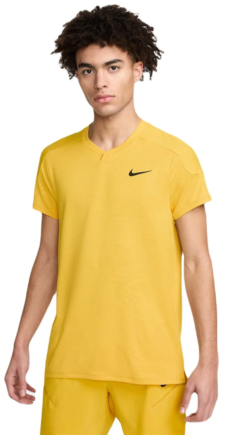 Nike Court Dri-Fit Slam RG Tennis Top - vivid sulfur/black Nike Court Dri-Fit Slam RG Tennis Top - vivid sulfur/black