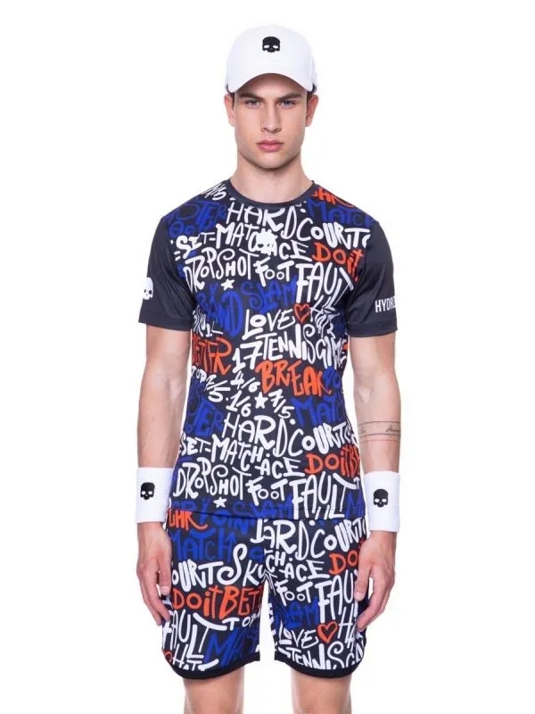hydrogen-graffiti-tech-tee-man-black-3 Hydrogen Graffiti Tech Tee Man - black