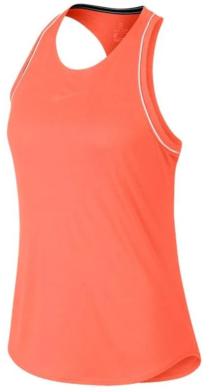 Nike Court Dry Tank - orange pulse/white/white/orange pulse