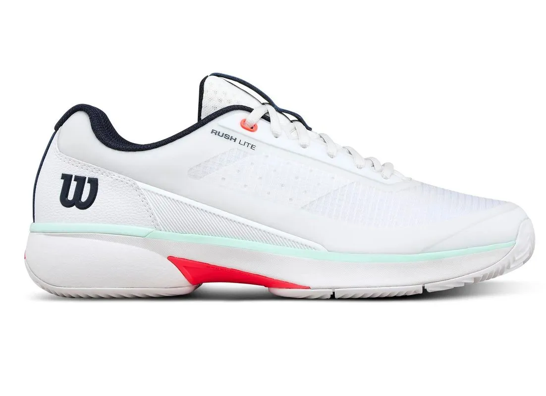 Wilson Rush Lite 5 Clay - white/bay/fiery coral Wilson Rush Lite 5 Clay - white/bay/fiery coral