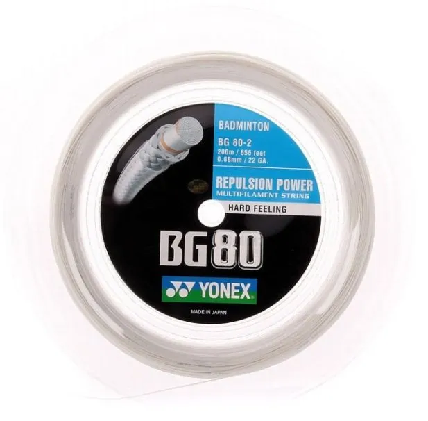 bialy200_1 Yonex BG 80 (200 m) - white