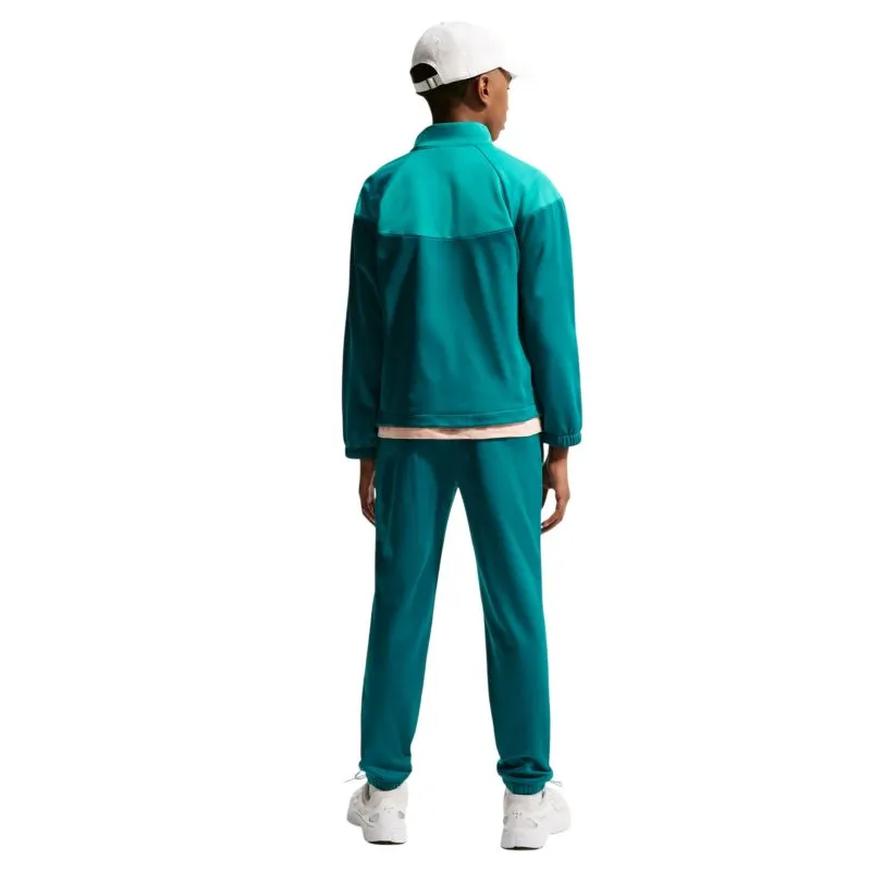 Nike Kids Dri-Fit Poly Knit Full Zip - bright spruce/energy/white
